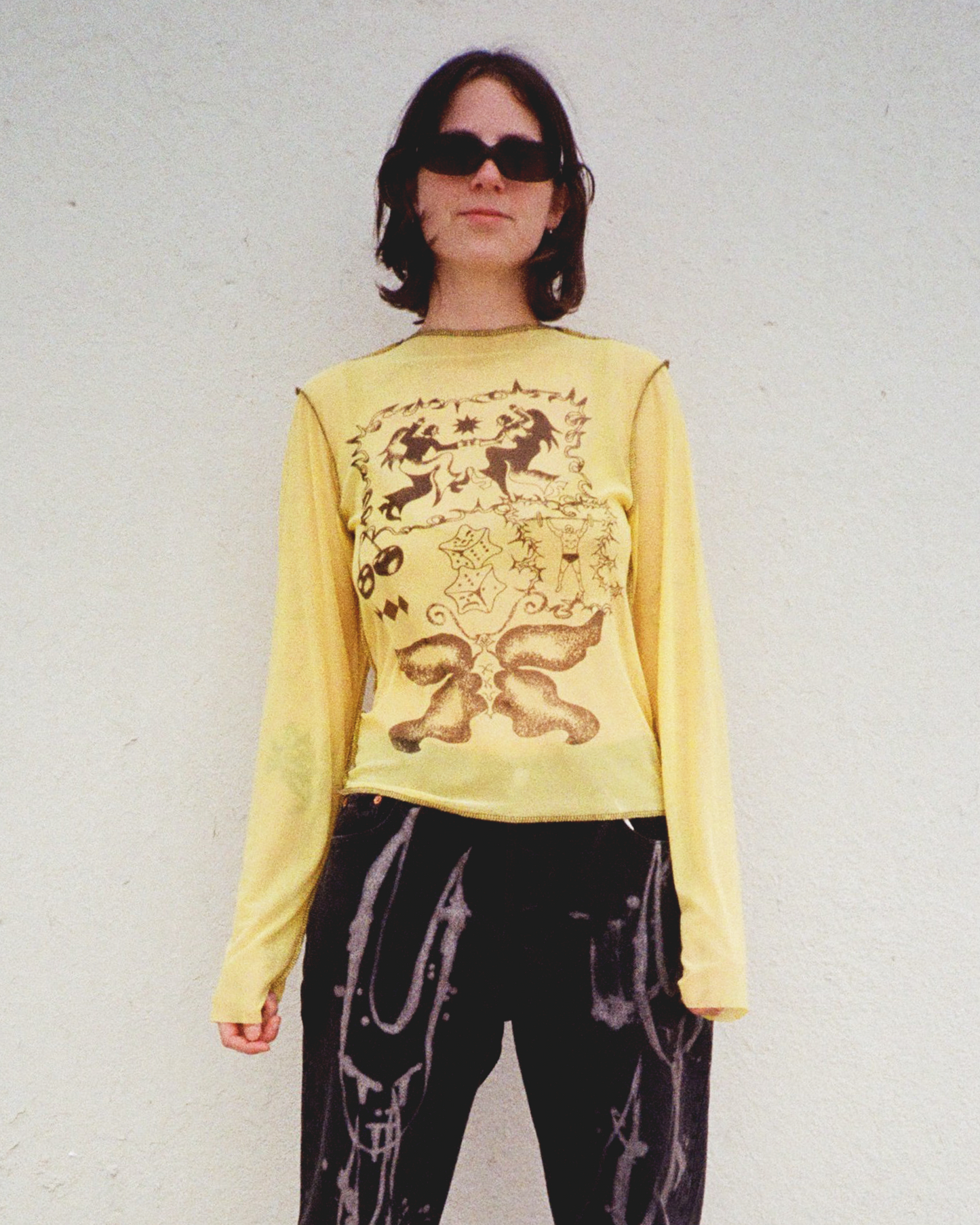 Mesh Long Sleeve (Yellow)